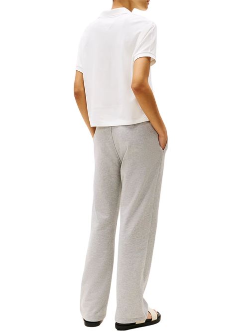 Polo donna ecru in lyocell Tommy Hilfiger | WW0WW44512YBL